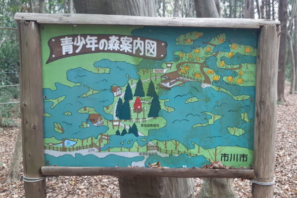 いちかわ市民キャンプ場の案内図