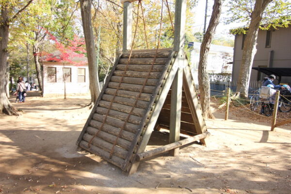 小塚山フィールドアスレチックの駐輪場