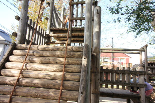 小塚山フィールドアスレチックの複合型アスレチック