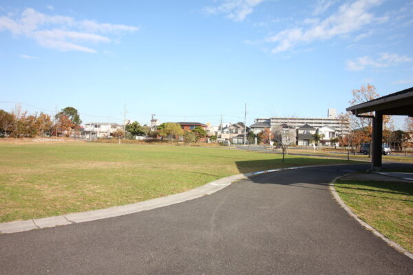 大柏川第一調節池緑地の芝生広場
