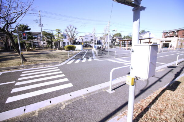 市川児童交通公園の横断歩道