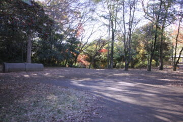 じゅん菜池緑地の児童広場のボール遊び場